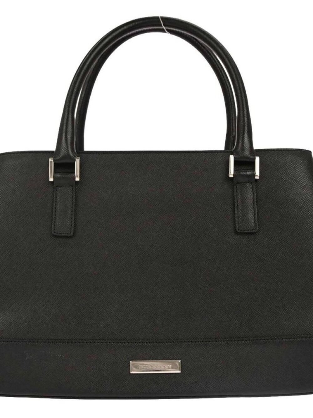 Burberry Black Leather Tote Handbag 155557